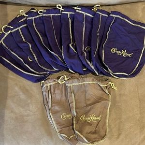 Crown Royal Bags (9 Purple, 2 Beige)